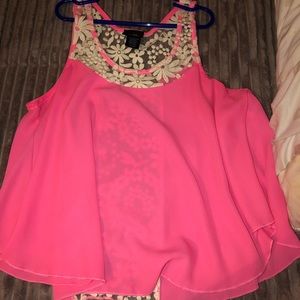 Hot pink tank top
